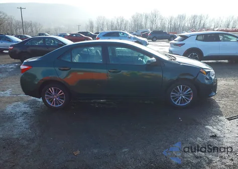 2014 Toyota Corolla Le Plus z USA, uszkodzony, nr VIN 2T1BURHE9EC166385